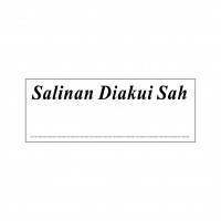 Salinan Diakui Sah Stock Stamp BS-6, 38x14mm